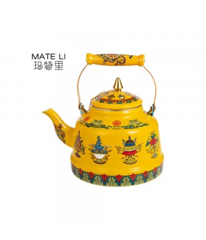 Wholesale 3.3L Enamel Kettle Camping Household Teapot Handle Ename Coffee Kettle