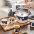 Moomin Authorized 6-Piece Porcelain Tray Set Modern Winter Snow Series Design Strictly Selected Afternoon Tea Coffee Saucer Gift