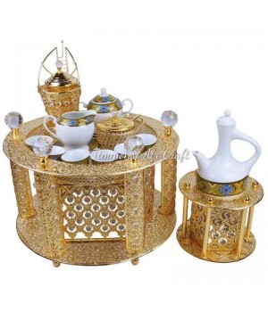 Arab-style Hot Selling Porcelain Tea Cups and Saucers,Complete With Ethiopian Tableware Coffee Cup Holders