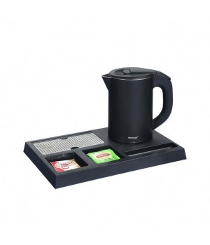 Wholesale Hotel Electric Kettles With Tray Set One Stop Solution 5 Star Hotel Design Water Kettles Welcome Tray Tea