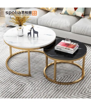 Modern Nordic Coffee Table Living Room Simple Tea Table Set Small Light Luxury Apartment Table White Black