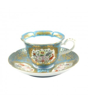 Luxury Gold Glaze Color High Quality Porcelain Teaware for Hotel, Restaurant, Cafeteria Versailles Tea Cup & Saucer Set