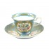 Luxury Gold Glaze Color High Quality Porcelain Teaware for Hotel, Restaurant, Cafeteria Versailles Tea Cup & Saucer Set